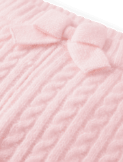 Girls Cable Knit Jogger Pants - Tiny Dancer