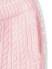 Girls Cable Knit Jogger Pants - Tiny Dancer