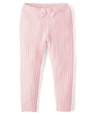Girls Cable Knit Jogger Pants - Tiny Dancer