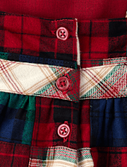 Girls Plaid Madras Skirtall - Holiday Express