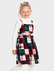 Girls Plaid Madras Skirtall - Holiday Express