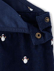 Girls Schiffli Snowman Skirtall - Holiday Express