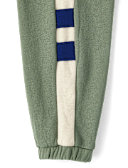 Boys Colorblock Fleece Jogger Pants - Dino Friends