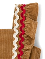 Girls Gingerbread Skirtall - Holiday Express