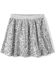 Girls Sequin Skirt - Little Snowflake