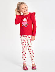 Leggings Dessert pour filles - Mini Valentine