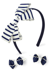 Girls 3-Piece Hair Set - Coastal Cutie