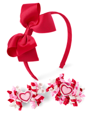 Ensemble de coiffure 3 pièces pour fille - Mini Valentine