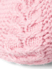 Girls Cable Knit Beret - Little Snowflake