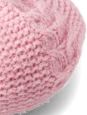 Girls Cable Knit Beret - Little Snowflake