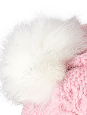 Girls Cable Knit Beret - Little Snowflake