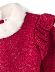 Girls Glitter Sweater Dress - Holiday Express