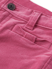 Girls Bow Corduroy Pants - Little Snowflake
