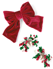 Girls 3-Piece Hair Set - Holiday Express