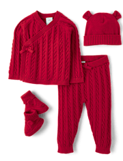Baby Cable Knit 4-Piece Outfit Set - Homegrown by Gymboree