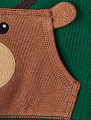 Boys Reindeer Fleece Hoodie - Holiday Express