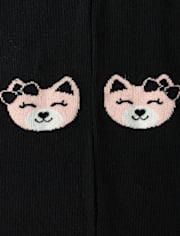 Girls Cat Tights 2-Pack - Lil' Leopard