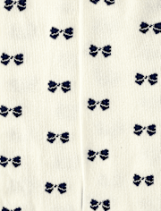 Girls Bow Tights 2-Pack - Coastal Cutie