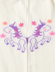Girls Unicorn Tights 2-Pack - Dino Friends