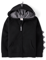 Boys Dino Spike Scuba Zip Up Hoodie - Dino Friends