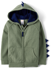 Boys Dino Spike Scuba Zip Up Hoodie - Dino Friends