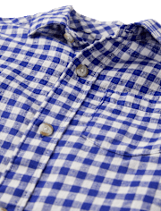 Chemise boutonnée à carreaux pour garçon - Coastal Cutie