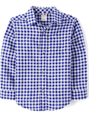 Chemise boutonnée à carreaux pour garçon - Coastal Cutie