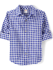 Chemise boutonnée à carreaux pour garçon - Coastal Cutie