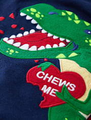 Boys Dino Raglan Top - Mini Valentine