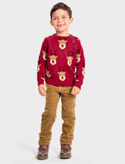 Boys Roll Cuff Pants - Holiday Express