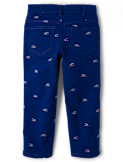 Boys Schiffli Train Pants - Little Snowflake