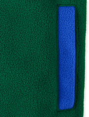 Pull micromolleton demi-bouton à contraste de couleurs pour garçons - Little Essentials