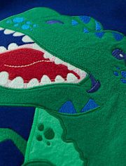 Boys Dino Fleece Hoodie - Dino Friends