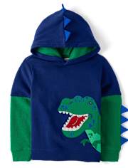 Boys Dino Fleece Hoodie - Dino Friends