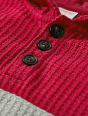 Haut à capuche thermique colorblock pour garçon - Mini Valentine