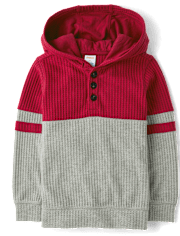 Haut à capuche thermique colorblock pour garçon - Mini Valentine