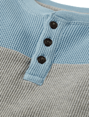 Haut Henley à contraste de couleurs pour garçon - Little Snowflake