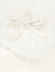 Girls Faux Fur Boots - Little Snowflake