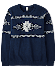 Womens Matching Family Snowflake Sweater - Holiday Express
