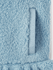 Pull fille Sherpa demi-fermeture à glissière - Little Essentials
