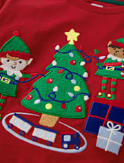 Boys Elf Layered Top - Holiday Express