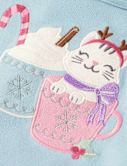 Haut chocolat chaud pour fille - Petit flocon de neige