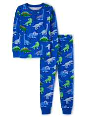 Boys Dino Snug Fit Cotton Pajamas - Gymmies