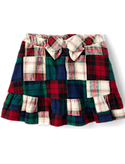 Girls Plaid Madras Skort - Holiday Express