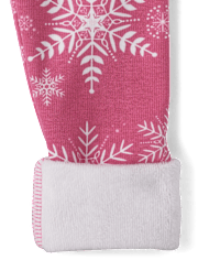 Leggings douillets pour fille avec motif flocon de neige - Petit flocon de neige