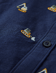 Chemise boutonnée Oxford pour garçon Schiffli Truck - Dino Friends