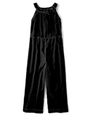 Girls Velvet Jumpsuit - Holiday Express