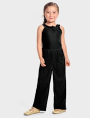 Girls Velvet Jumpsuit - Holiday Express