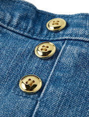 Girls Denim Sailor Pants - Coastal Cutie