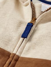 Boys Colorblock Zip Up Hoodie - Dino Friends